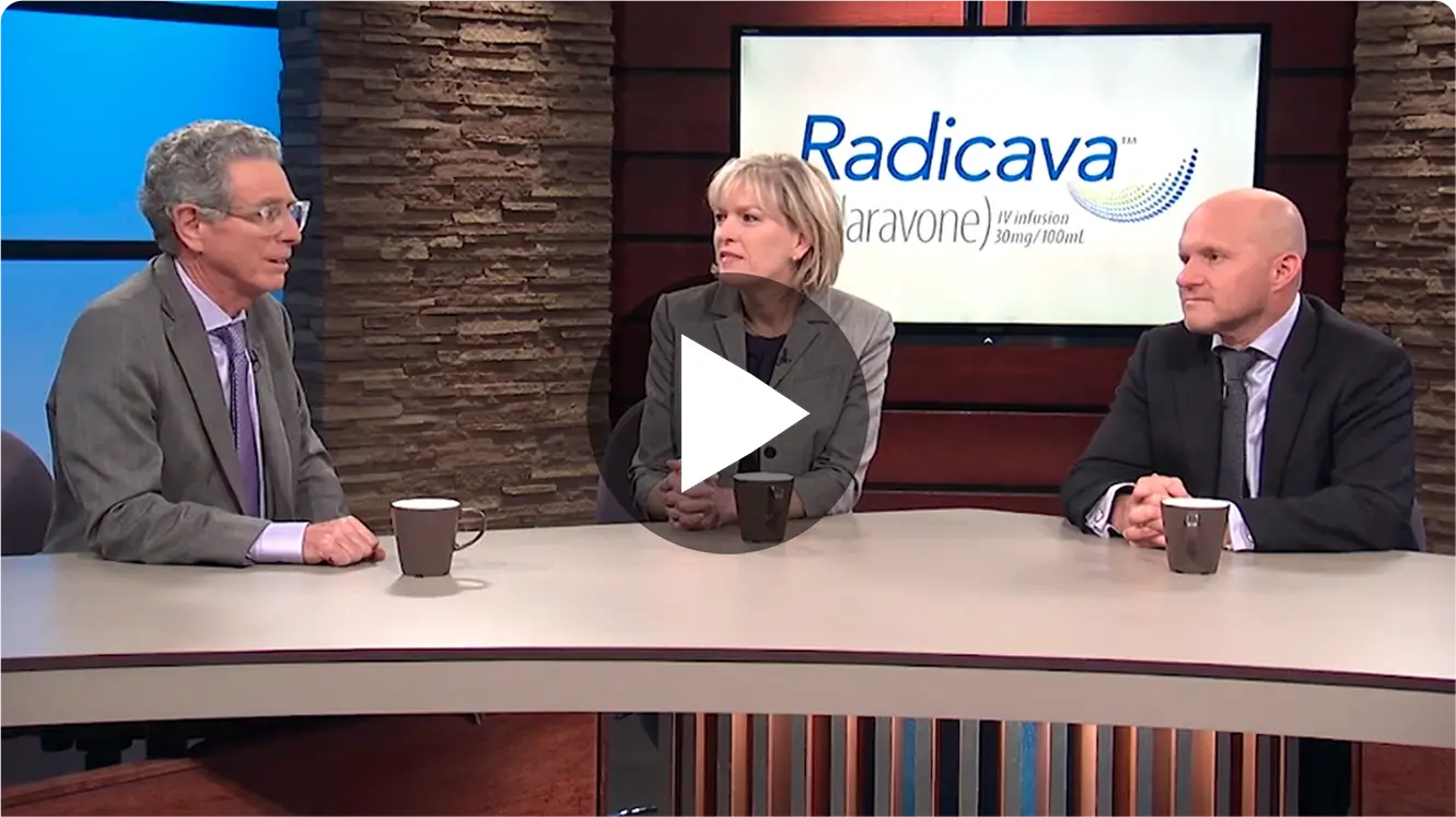 ALS experts discussing the benefits, risks, and appropriate uses of RADICAVA® (edaravone)