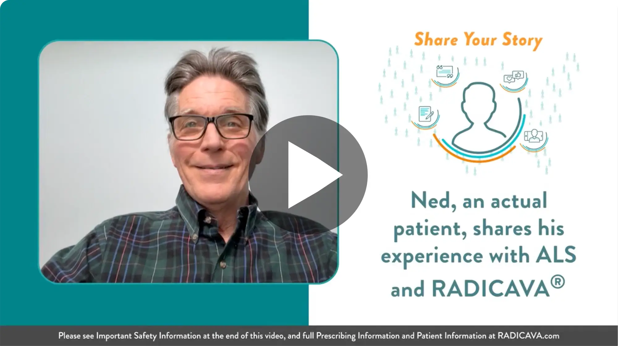 Ned shares his experience with ALS and RADICAVA®
